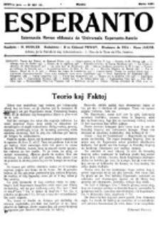 Esperanto : revuo internacia : oficiala organo de Universala Esperanto Asocio. Jaro 27, no 3=367 (Marto 1931)