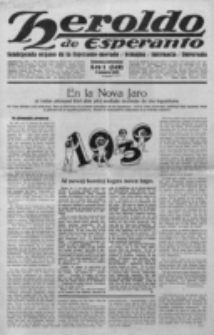 Heroldo de Esperanto : neŭtrale organo la Esperanto-modavo. Jarkolekto 11 (1930), nr 1=549 (3 januaro)