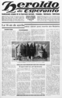 Heroldo de Esperanto : neŭtrale organo la Esperanto-modavo. Jarkolekto 11 (1930), nr 15=563 (11 aprilo)