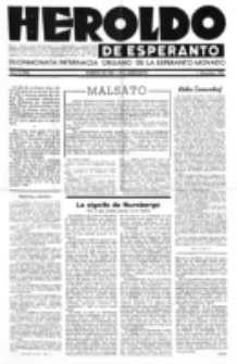Heroldo de Esperanto : neŭtrale organo la Esperanto-modavo. Jarkolekto 22 (1946), nr 9=1058 (1 decembro)