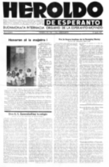 Heroldo de Esperanto : neŭtrale organo la Esperanto-modavo. Jarkolekto 23 (1947), nr 8=1067 (15 aprilo)