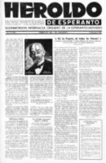 Heroldo de Esperanto : neŭtrale organo la Esperanto-modavo. Jarkolekto 24 (1948), nr 19=1097 (16 decembro)