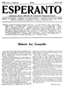 Esperanto : revuo internacia : oficiala organo de Universala Esperanto Asocio. Jaro 28, no 10=386 (Oktobro 1932)