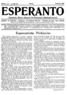 Esperanto : revuo internacia : oficiala organo de Universala Esperanto Asocio. Jaro 28, no 12=388 (Decembro 1932)