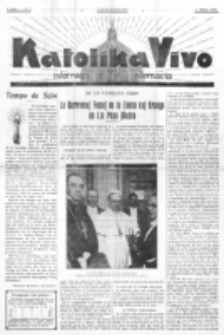 Katolika Vivo : informiga gazeto internacia. 1 Jaro (1931), no 5 (1 Marto)