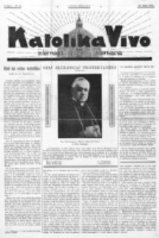 Katolika Vivo : informiga gazeto internacia. 1 Jaro (1931), no 11 (24 Majo)