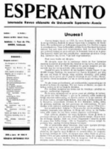Esperanto : revuo internacia : oficiala organo de Universala Esperanto Asocio. Jaro 30, No 8/9=408/409 (Aŭgusto/Septembro 1934)