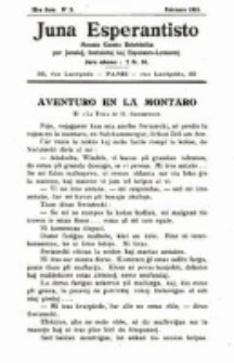 Juna Esperantisto : ilustrita gazeto beletristika por la Junuloj, Instruistoj kaj Esperanto-Lernantoj. Jaro 9 , no. 2(1911)