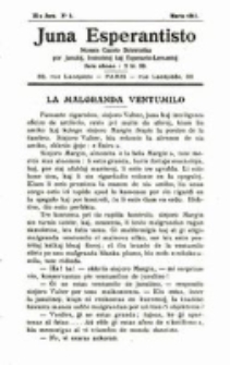 Juna Esperantisto : ilustrita gazeto beletristika por la Junuloj, Instruistoj kaj Esperanto-Lernantoj. Jaro 9, no. 3 (1911)
