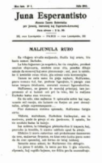 Juna Esperantisto : ilustrita gazeto beletristika por la Junuloj, Instruistoj kaj Esperanto-Lernantoj. Jaro 9, no. 7 (1911)