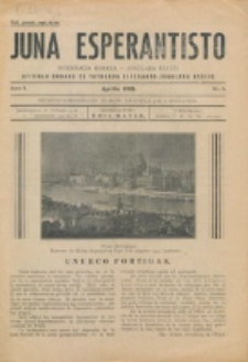 Juna Esperantisto : internacia monata-junulara revuo : oficiala organo de Tutmonda Esperanto-Junulara Asocio. Jaro 1, nr. 3 (Aprilo 1933)
