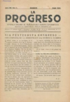 La Progreso : ĉeĥoslavaka organo esperantista : československ list esperantsky. Jaro 7, nro 7 (Majo 1924)