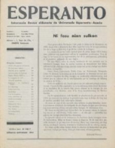 Esperanto : revuo internacia : oficiala organo de Universala Esperanto Asocio. Jaro 29, no 8/[9]=396/397 (Aŭgusto/Septembro 1933)