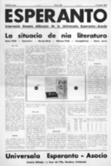 Esperanto : revuo internacia : oficiala organo de Universala Esperanto Asocio. Jaro 33, no 440 (10 Aprilo 1937)