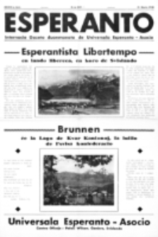 Esperanto : revuo internacia : oficiala organo de Universala Esperanto Asocio. Jaro 34, no 459 (15 Marto 1938)