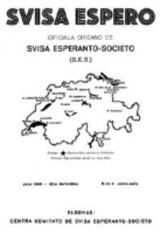 Svisa Espero : oficiala organo de Svisa Esperanta Societo (S.E.S.). Jarkolekto 42, nro. 4 (Junio-Julio 1946)