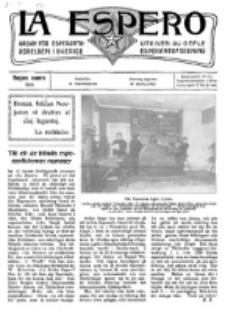 Lâ Espero : officiellt organ för Svenska Esperanto-Förbundet (S.E.F.) : organ för Esperanto-rörelsen i Sverige. Novjara numero 1914
