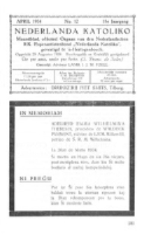 Nederlanda Katoliko. Jg. 18, no. 12 (1934)