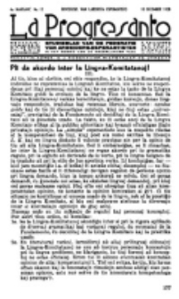 La Progresanto : studieblad van de Federatie van Arbeiders-Esperantisten in het Gebied van de Nederlandse Taal. Jaargang 4, no 12 (10 December 1938)