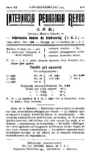 Internacia Pedagogia Revuo : oficiala organo de la Internacia Asocio de Instruistoj. Jaro 3, nro 6/7 (Januaro-Februaro 1913)