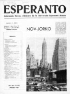 Esperanto : revuo internacia : oficiala organo de Universala Esperanto Asocio. Jaro 32, no 1=425 (Januaro 1936)