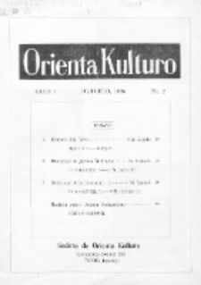 Orienta Kulturo. Jaro 1, no. 2 (oktobro1936)