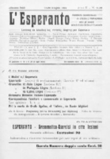 L'Esperanto : lecionoj de klasikaj kaj vivantaj lingvoj per Esperanto. An. 2, N 11/12 (1914)