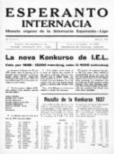 Esperanto Internacia : monata organo de la Internacia Esperanto-Ligo. Vol. 2, No 2 (februaro 1938)