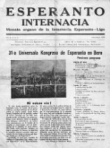 Esperanto Internacia : monata organo de la Internacia Esperanto-Ligo. Vol. 2, No 11 (novembro 1938)