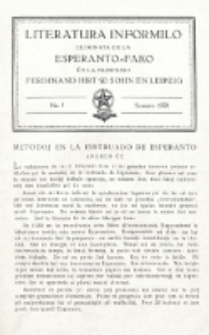 Literatura Informilo : eldonata de la Esperanto-Fako ĉe la eldonejo Ferdinand Hirt & Sohn en Leipzig. No 5 (Somero 1928)