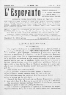 L'Esperanto : lecionoj de klasikaj kaj vivantaj lingvoj per Esperanto. An. 2, N 5 (1914)