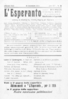 L'Esperanto : lecionoj de klasikaj kaj vivantaj lingvoj per Esperanto. Jaro 3, N 12 (1915)