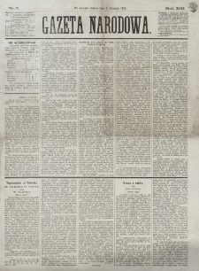 Gazeta Narodowa. R. 13 (1874), nr 2 (3 stycznia)