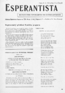 Esperantista : revuo por esperanto en Ĉeĥoslovakio. Roc. 6, Cis. 5 (1951)