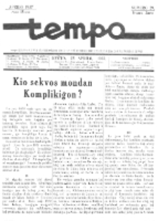 Tempo : monata gazeto. Jaro 4, No 29 (aprilo1937)