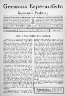 Germana Esperantisto : monata gazeto por la vastigado de la lingvo Esperanto.Jaro 21a, No 3 (marto1924)