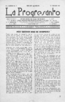 La Progresanto : studieblad van de Federatie van Arbeiders-Esperantisten in het Gebied van de Nederlandse Taal. Jaargang 11, no 2 (Februari 1949)