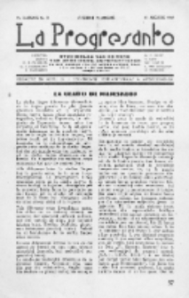 La Progresanto : studieblad van de Federatie van Arbeiders-Esperantisten in het Gebied van de Nederlandse Taal. Jaargang 11, no 8 (Augustus 1949)