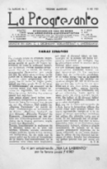 La Progresanto : studieblad van de Federatie van Arbeiders-Esperantisten in het Gebied van de Nederlandse Taal. Jaargang 12, no 5 (Mei 1950)