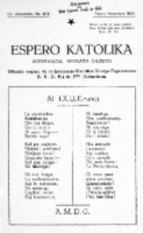 Espero Katolika.Jarkolekto 13a, No 124 (1921)