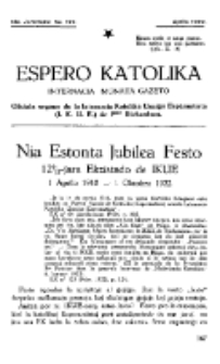 Espero Katolika.Jarkolekto 14a, No 127 (1922)