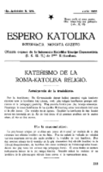 Espero Katolika.Jarkolekto 14a, No 129 (1922)