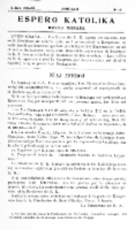 Espero Katolika.Jaro 2a, No 19 (1904/1905)