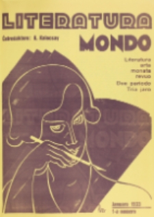 Literatura Mondo. Periodo 2, Jaro 3, numero 1 (Januaro 1933)