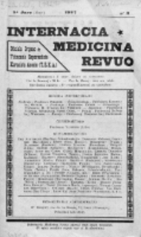 Internacia Medicina Revuo : oficiala Organo de Tutmonda Esperantista Kuracista Asocio. Jaro 5, no 3 (1927)