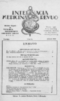 Internacia Medicina Revuo : oficiala Organo de Tutmonda Esperantista Kuracista Asocio. Jaro 11, no 1a (1933)