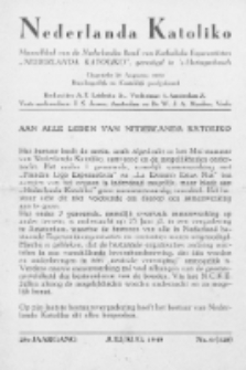Nederlanda Katoliko : maandblad, officieel orgaan van den Nederl. R.-Kath. Esperantistenbond "Nederlanda Katoliko". Jg. 29, no 6 (1949)