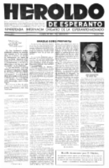 Heroldo de Esperanto : neŭtrale organo la Esperanto-modavo. Jarkolekto 22 (1946), nr 4=1053 (1 augusto)
