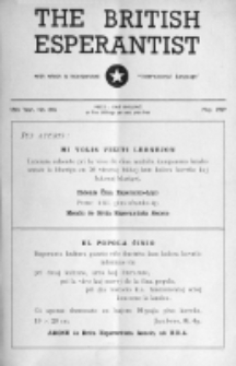 The British Esperantist : the official organ of the British Esperanto Association. Vol. 55, no 646 (May 1959)