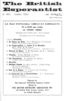 The British Esperantist : the official organ of the British Esperanto Association. Vol. 58, no 683 (October 1962)